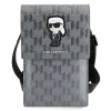 Karl Lagerfeld Bag KLWBSAKHPKG fliptok - ezüst Saffiano Monogram Ikonik - 0. kép