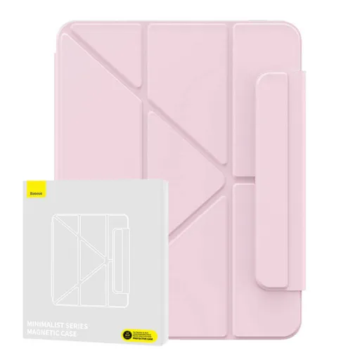 Baseus Minimalist mágneses fliptok iPad Air4/Air5 10.9″/iPad Pro 11″ (rózsaszín)