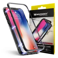 Wozinsky mágneses tok OnePlus 7 fekete/átlátszó