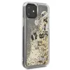 Karl Lagerfeld tok iPhone 11 áttetsző/folyékony flitteres mintával (KLHCN61ROGO) - 2. kép