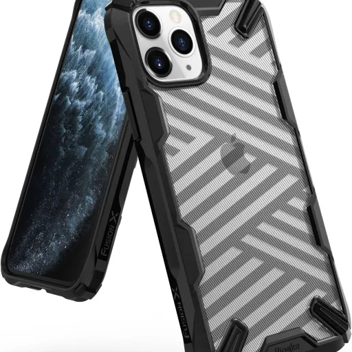 Ringke Fusion X iPhone 11 Pro tok Stripe Black