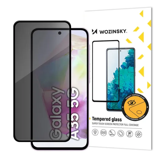 Wozinsky Privacy Glass edzett üvegfólia kémvédelmi szűrővel Samsung Galaxy A35-höz üvegfólia