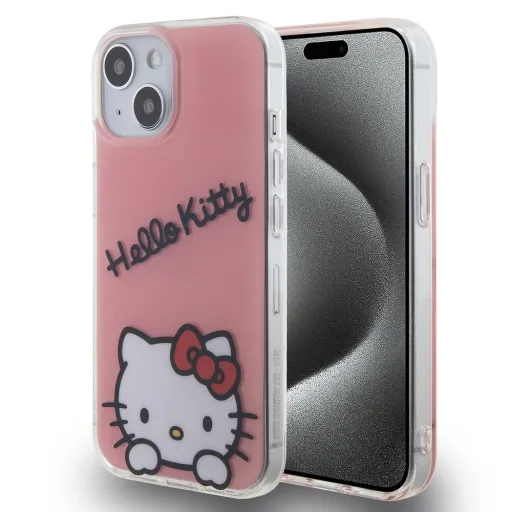 Hello Kitty IML Daydreaming Logo tok iPhone 15 Pink Hello Kitty IML Daydreaming Logo tok iPhone 15 Pink