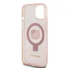 Hello Kitty IML Ringstand Csillogó Kitty Fej Logó MagSafe tok iPhone 15 Pink - 4. kép