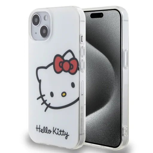 Hello Kitty IML Head Logo tok iPhone 13 fehér