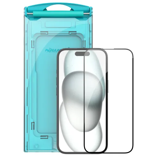 Nillkin EZ SET edzett üvegfólia (2 darab) Apple iPhone 15-höz fekete Nillkin EZ SET edzett üvegfólia (2 darab) Apple iPhone 15-höz fekete