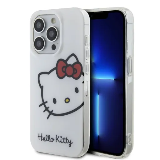 Hello Kitty IML Head Logo tok iPhone 15 Pro fehér