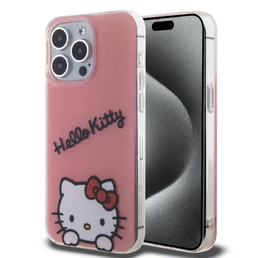 Hello Kitty IML Daydreaming Logo tok iPhone 15 Pro Max Pink Hello Kitty IML Daydreaming Logo tok iPhone 15 Pro Max Pink