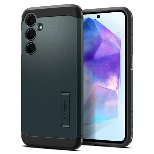 Spigen Tough Armor tok Samsung Galaxy A55 5G - zöld Spigen Tough Armor tok Samsung Galaxy A55 5G - zöld