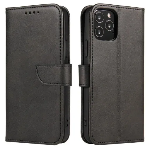 Magnet Case elegáns fliptok állvány funkcióval Samsung Galaxy A13 5G fekete tok Magnet Case elegáns fliptok állvány funkcióval Samsung Galaxy A13 5G fekete tok