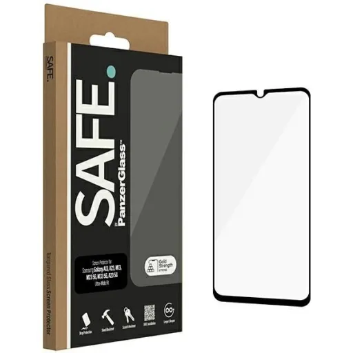 SAFE by PanzerGlass edzett üveg Samsung Galaxy A13 / A23 / M13 / M23 5G / A23 5G - fekete kerettel üvegfólia