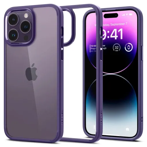Spigen ULTRA HYBRID IPHONE 14 PRO MAX DEEP PURPLE tok Spigen ULTRA HYBRID IPHONE 14 PRO MAX DEEP PURPLE tok