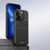 3 az 1-ben Pénztárca Tok Állvánnyal iPhone 13 Pro Max MagSafe RFID Blokkoló Dux Ducis Rafi Mag - Fekete tok - 4. kép