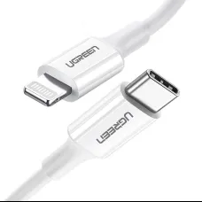 Ugreen US171 Lightning - USB-C PD kábel 20W 3A 480Mb/s 1.5m - fehér