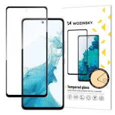 Wozinsky Super Tough Full Glue Edzett Üvegfólia Teljes Kijelzőre Kerettel Barát Samsung Galaxy A53 5G Fekete üvegfólia