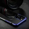 Átlátszó Színes Tok Gel TPU Keretezett Borítás Samsung Galaxy A22 4G fekete tok - 0. kép