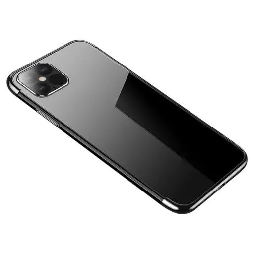 Átlátszó Színes Tok Gel TPU Keretezett Borítás Samsung Galaxy A22 4G fekete tok Átlátszó Színes Tok Gel TPU Keretezett Borítás Samsung Galaxy A22 4G fekete tok