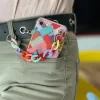 Color Chain Case gél rugalmas elasztikus tok láncos medállal Samsung Galaxy A22 4G multicolor tok - 2. kép