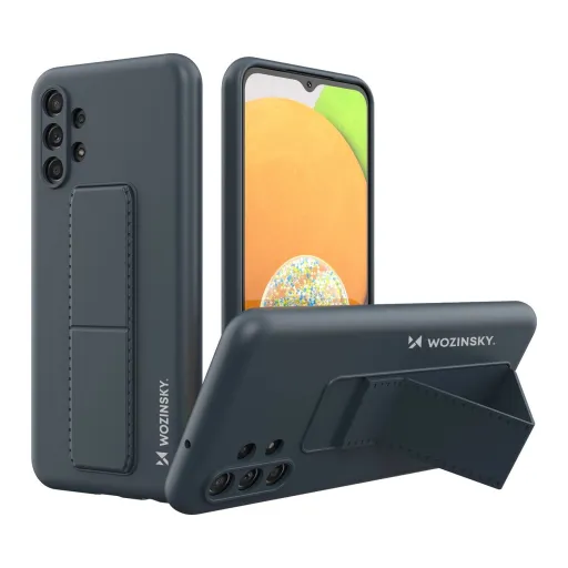 Wozinsky Kickstand Case szilikon állványos tok Samsung Galaxy A13 5G sötétkék tok Wozinsky Kickstand Case szilikon állványos tok Samsung Galaxy A13 5G sötétkék tok