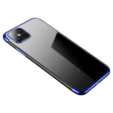 Clear Color tok TPU gél borítással és metál kerettel Samsung Galaxy A13 5G-hez, kék
