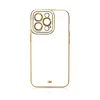 Fashion tok Samsung Galaxy A13 5G Gold Frame Gel Cover White tok - 1. kép