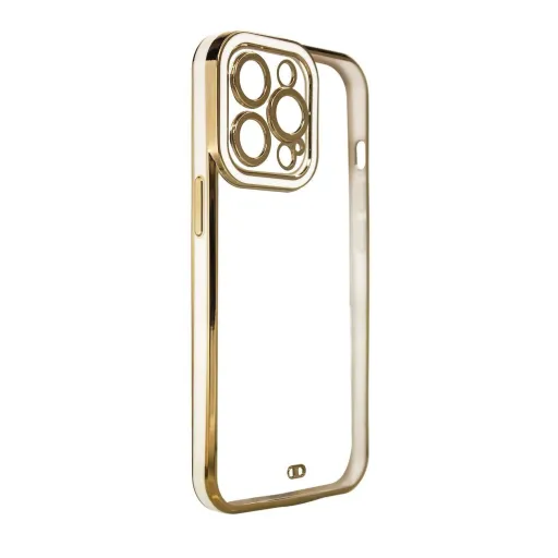 Fashion tok Samsung Galaxy A13 5G Gold Frame Gel Cover White tok