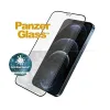 PanzerGlass E2E Super+ Microfracture antibakteriális edzett üvegfólia iPhone 12 Pro Max - fekete kerettel - 0. kép