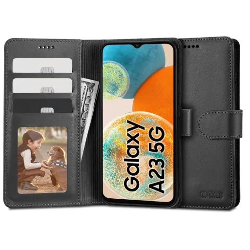 Tech-Protect Wallet tok Samsung Galaxy A23 5G-hez - fekete Tech-Protect Wallet tok Samsung Galaxy A23 5G-hez - fekete