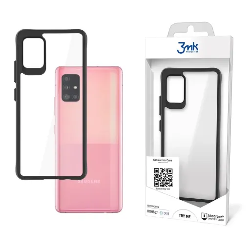 3mk Satin Armor Case+ tok Samsung Galaxy A51 5G-hez - átlátszó 3mk Satin Armor Case+ tok Samsung Galaxy A51 5G-hez - átlátszó