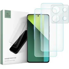 Tech-Protect Supreme készlet Xiaomi Redmi Note 13 Pro 5G / Poco X6 5G 2x kijelző védő üvegfólia / kamera védő üvegfólia