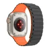 Tech-Protect IconBand Magnetic szíj Apple Watch 4 / 5 / 6 / 7 / 8 / 9 / SE / Ultra 1 / 2 (42/44/45/49 mm) - Fekete és Narancs - 1. kép