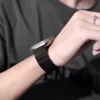 Tech-Protect IconBand Magnetic szíj Apple Watch 4 / 5 / 6 / 7 / 8 / 9 / SE / Ultra 1 / 2 (42/44/45/49 mm) - Fekete és Narancs - 3. kép