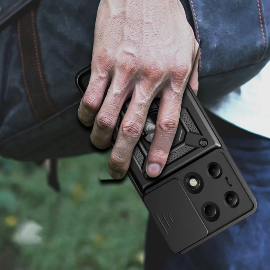 Tech-Protect CamShield Pro tok Xiaomi Redmi Note 13 Pro 4G / LTE / 14S / Poco M6 Pro 4G / LTE - Fekete - 8