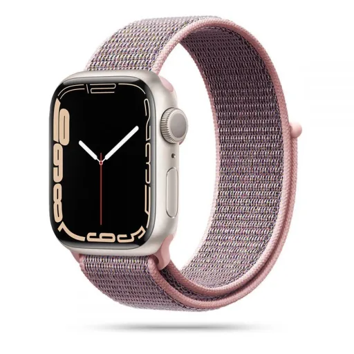 Tech-Protect Nylon szíj Apple Watch 4/5/6/7/8/9/SE (38/40/41 mm) - Rózsaszín