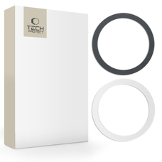 Tech-Protect MagMat MagSafe mágneses gyűrű univerzális - fekete / ezüst (2 db),