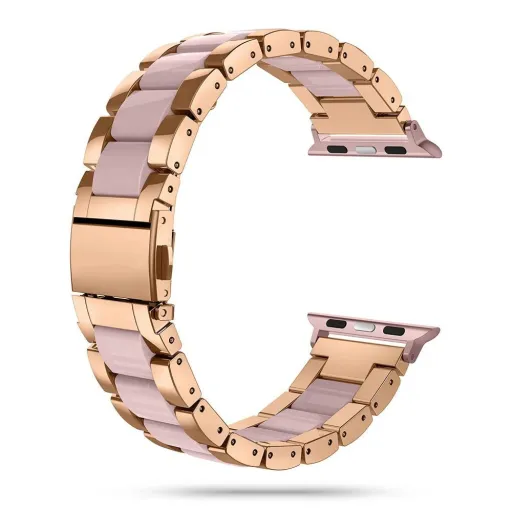 Tech-Protect Modern karkötő Apple Watch 4 / 5 / 6 / 7 / 8 / 9 / SE / Ultra 1 / 2 (42/44/45/49 mm) - Rose Gold