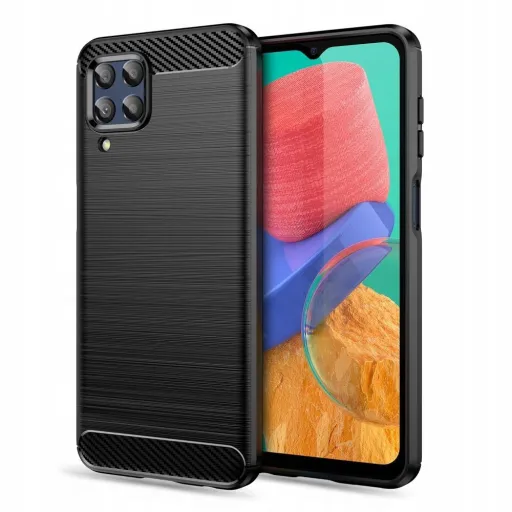 Tech-Protect TPUCarbon tok Samsung Galaxy M33 5G - fekete Tech-Protect TPUCarbon tok Samsung Galaxy M33 5G - fekete