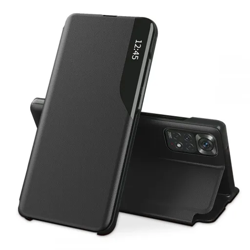 Tech-Protect Smart View fliptok Xiaomi Redmi Note 11 / 11S - fekete tok Tech-Protect Smart View fliptok Xiaomi Redmi Note 11 / 11S - fekete tok