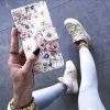 Tech-Protect Wallet tok Xiaomi Redmi Note 13 Pro 5G / Poco X6 5G - rózsaszín virágok - 3. kép