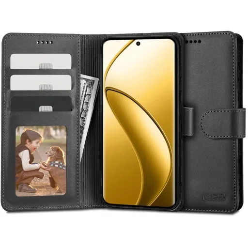 Tech-Protect Wallet tok Realme 12 Pro 5G / 12 Pro+ 5G - fekete