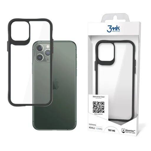 3mk Satin Armor Case+ tok iPhone 11 Pro Max - átlátszó