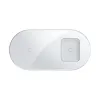 Baseus Simple 2in1 vezeték nélküli telefon és airpods Qi töltő 18W fehér (WXJK-02) - 3. kép