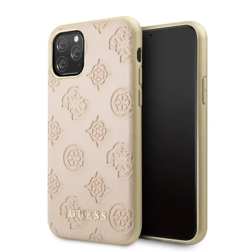 Guess 4G dombornyomott mintás tok iPhone 11 Pro MAX peony pink Guess 4G dombornyomott mintás tok iPhone 11 Pro MAX peony pink