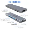 RayCue 8 az 1-ben USB Type C Hub 1x Thunderbolt 3x USB 3.0 1x USB C HDMI SD microSD, MacBook-hoz - 0. kép