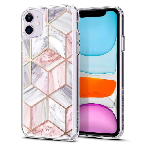 Spigen Ciel iPhone 11 pink márvány mintával Spigen Ciel iPhone 11 pink márvány mintával