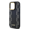 iPhone 14 Pro fekete DKNY Leather Checkered Mono Pattern MagSafe tok - 1. kép  iPhone 14 Pro fekete DKNY Leather Checkered Mono Pattern MagSafe tok - 1. kép
