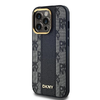 iPhone 14 Pro fekete DKNY Leather Checkered Mono Pattern MagSafe tok - 2. kép  iPhone 14 Pro fekete DKNY Leather Checkered Mono Pattern MagSafe tok - 2. kép