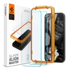 Spigen ALM Glas.tR edzett üveg Google Pixel 8A - 2 darab, üvegfólia