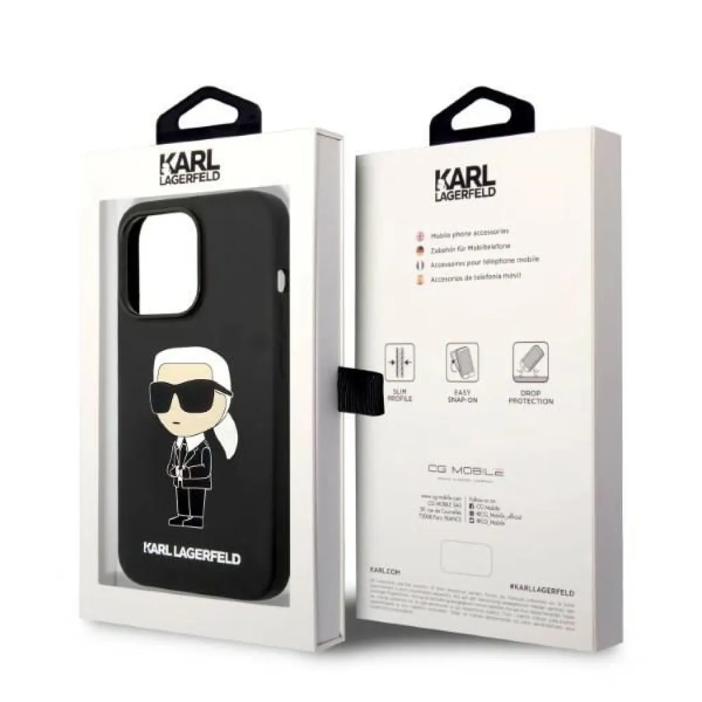 Karl Lagerfeld Szilikon Ikonik MagSafe tok iPhone 14 Pro - fekete - 8