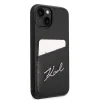 Karl Lagerfeld Signature Logo Cardslot tok iPhone 14 Plus - fekete - 2. kép